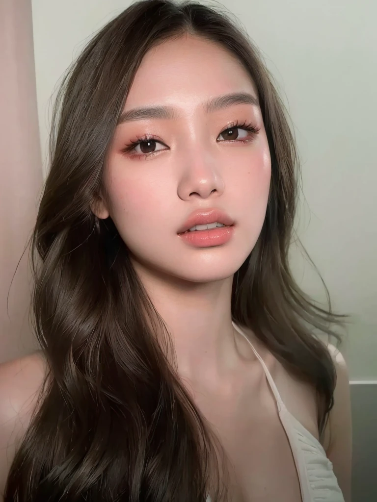 jennie pink black, blackpink jennie portrait, Beautiful young Korean woman, Leaked image, kim jennie de blackpink