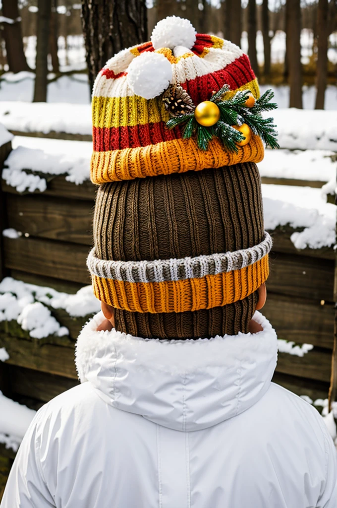 Seasons-themed crazy hat