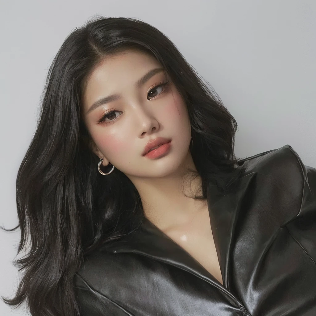 jennie pink black, blackpink jennie portrait, Beautiful young Korean woman, Leaked image, kim jennie de blackpink
