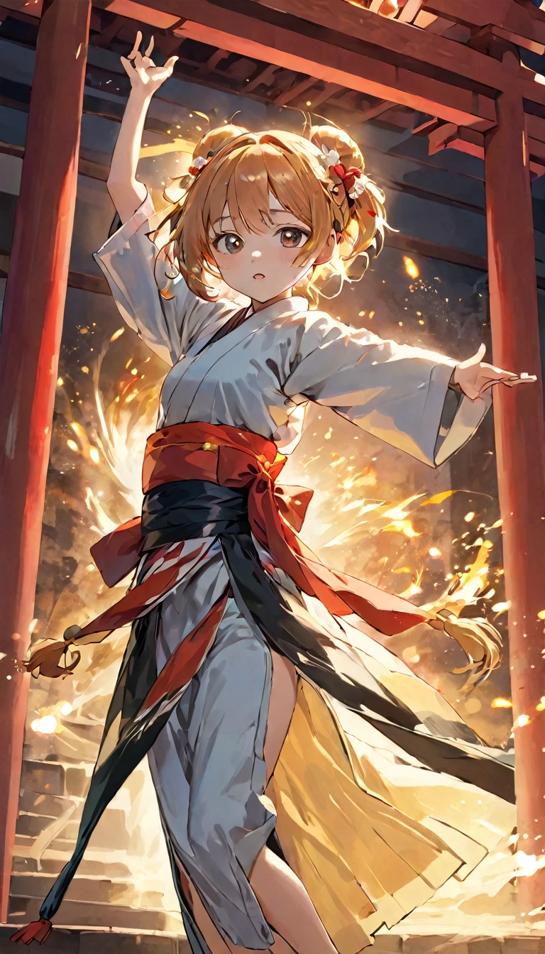 score_9, score_8_superior, score_7_superior, score_6_superior, score_5_superior, score_4_superior, BREAK、Highest quality:1.2、masterpiece、Highly detailed CG unit wallpaper、High resolution、BREAK、One Girl、Kagura Hallで舞を舞う女の子、Ancient Dance、Dance in a shrine maiden costume、Kagura Hall、temple、Dance of Silence、Wabi-sabi art、Simple color tones、Close your eyes and dance