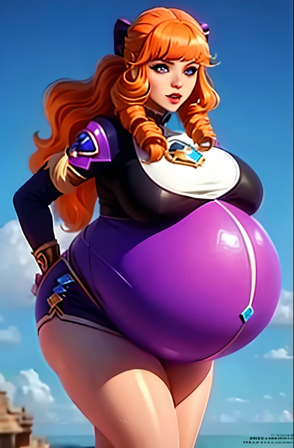 Orange hair,Big Baby Bump pregnant , Big , nipple, cum,16 years girl, Big pregnant Belly, Big Pregnant girl, Largest Belly of Pregnant, Huge Pregnancy Belly, blue eyes, huge 9 months Pregnancy Belly, Guinevere from Mobile Legends Bang Bang