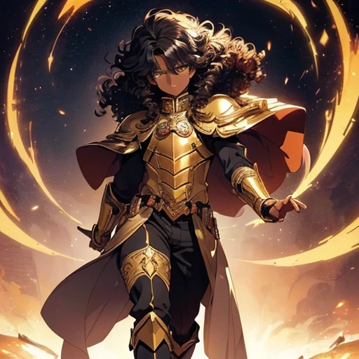 (Boy:1.2),(male gender:1.2,(Anime 2D:1.2) (imperial clothing:1.1) (dark skin:1.2) (curly hair:1.2) (golden boots:1.1) (mystical eyes:1.1) (regal pose:1.1) (detailed background:1.1) (majestic:1.2) (confident:1.1) (imperial setting:1.1) (serious expression:1.1) (determined:1.1) (slight smile:1.0) (thick eyebrows:1.1),(Full Body Portrait:1.2)