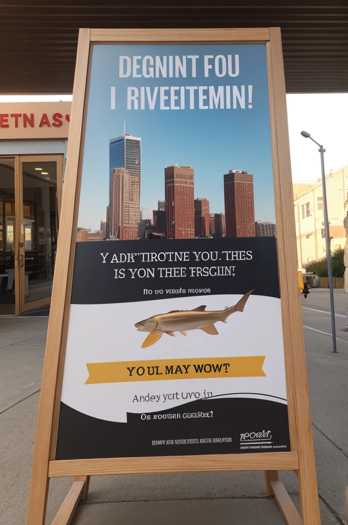 A sign to promote my products