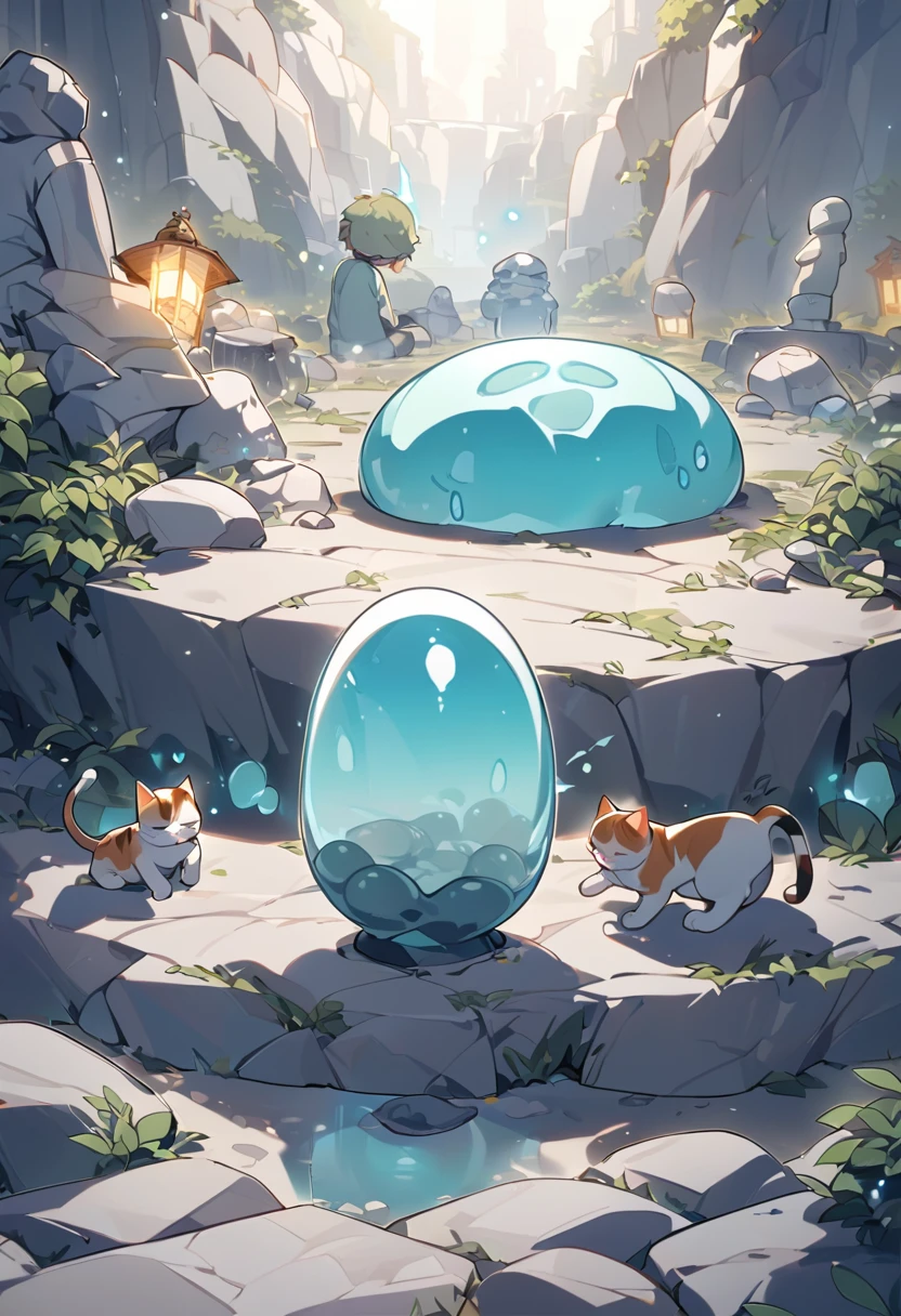 Little male cat,boy,There is a tail,cute,Thin,struggle,Everlasting,Stone,Gray slime,Feet turned to stone,Hands turned to stone,Stones spread feet,Stone feet,Stone Hand,illumination,freeze,Feet petrified,charming,boy们 ,Petrified feet,穿着Tight Fit衣,plastic,Full body portrait,smooth,全身Tight Fit衣,Gel coat,全身Gel coat,outdoor,Small pants,Tight Fit,No clothes,stone man,The stones gradually spread on the body
