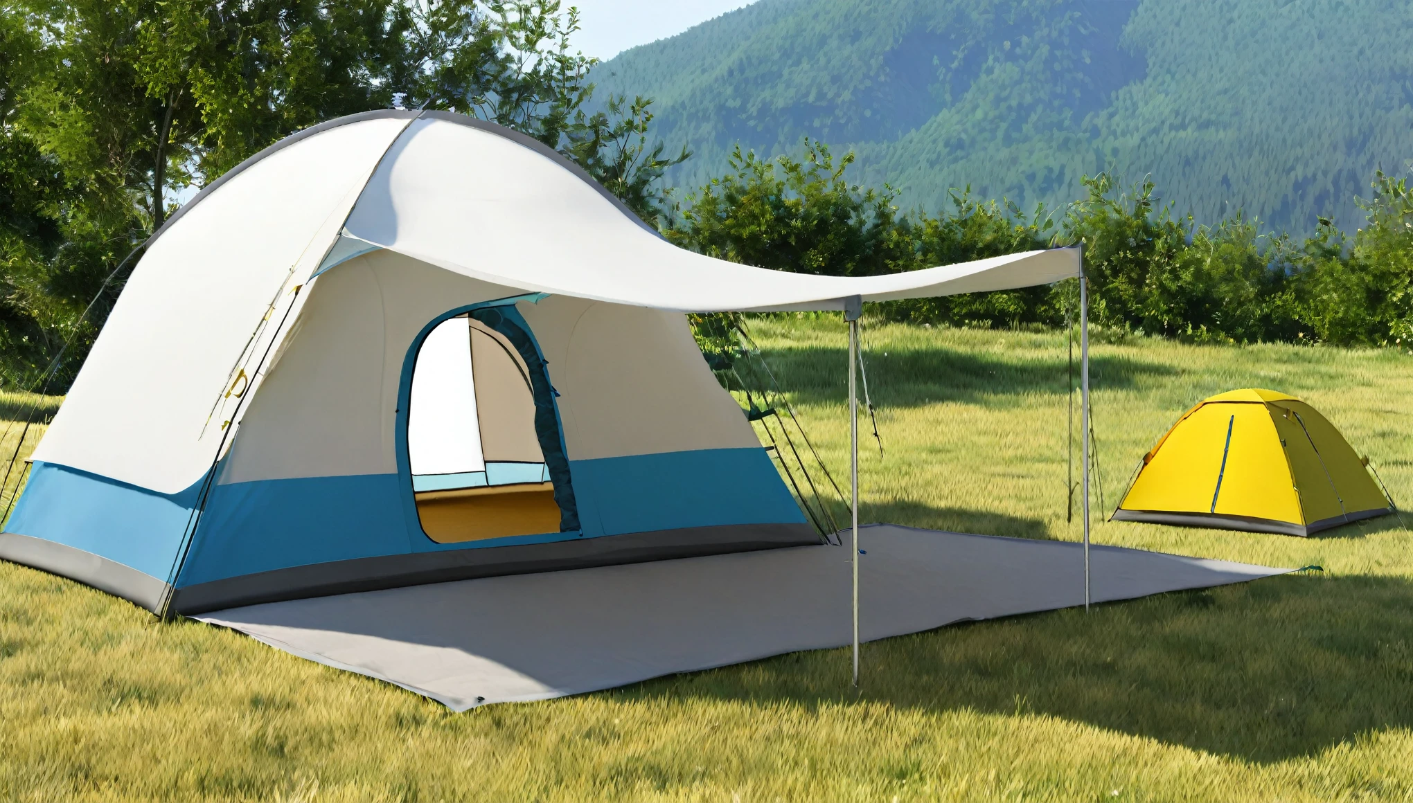 Inside the camping tent,Highest quality, 8k, High resolution, masterpiece:1.2, Very detailed, Realistic:1.37, High resolution, 超High resolution, Very detailed, Professional, Vibrant colors