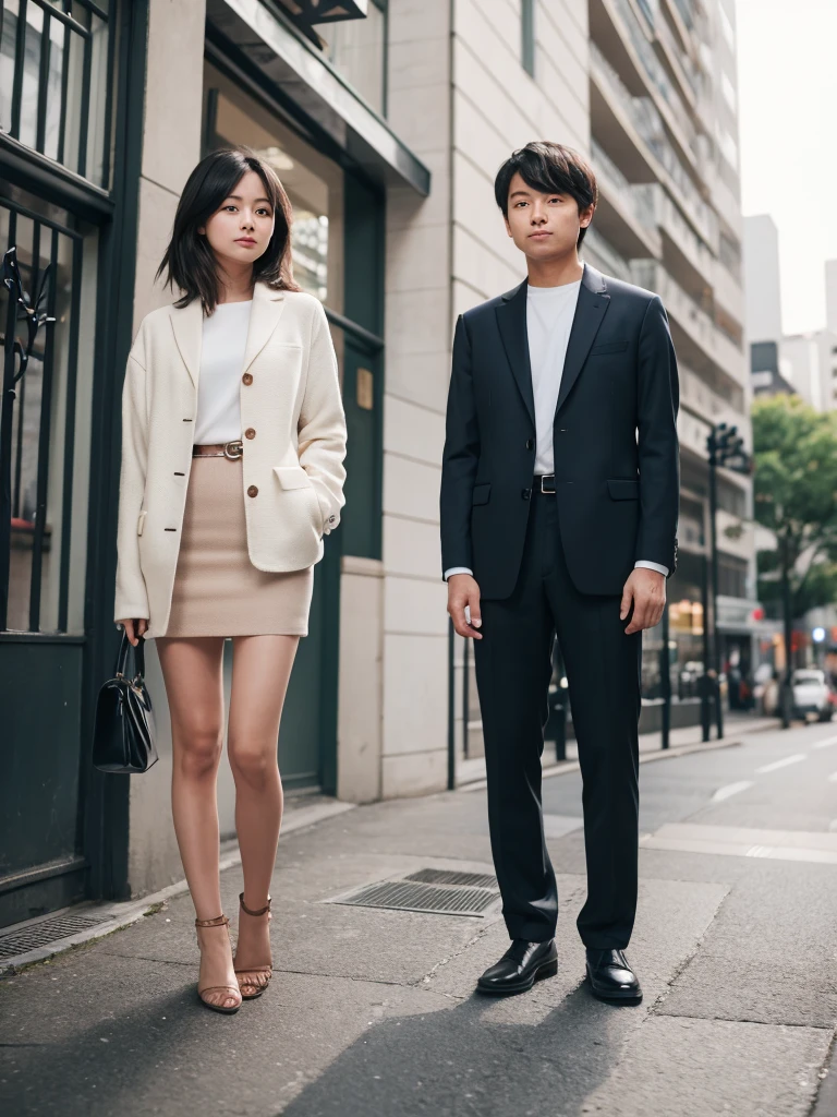 Full-body portrait、Are standing、woman