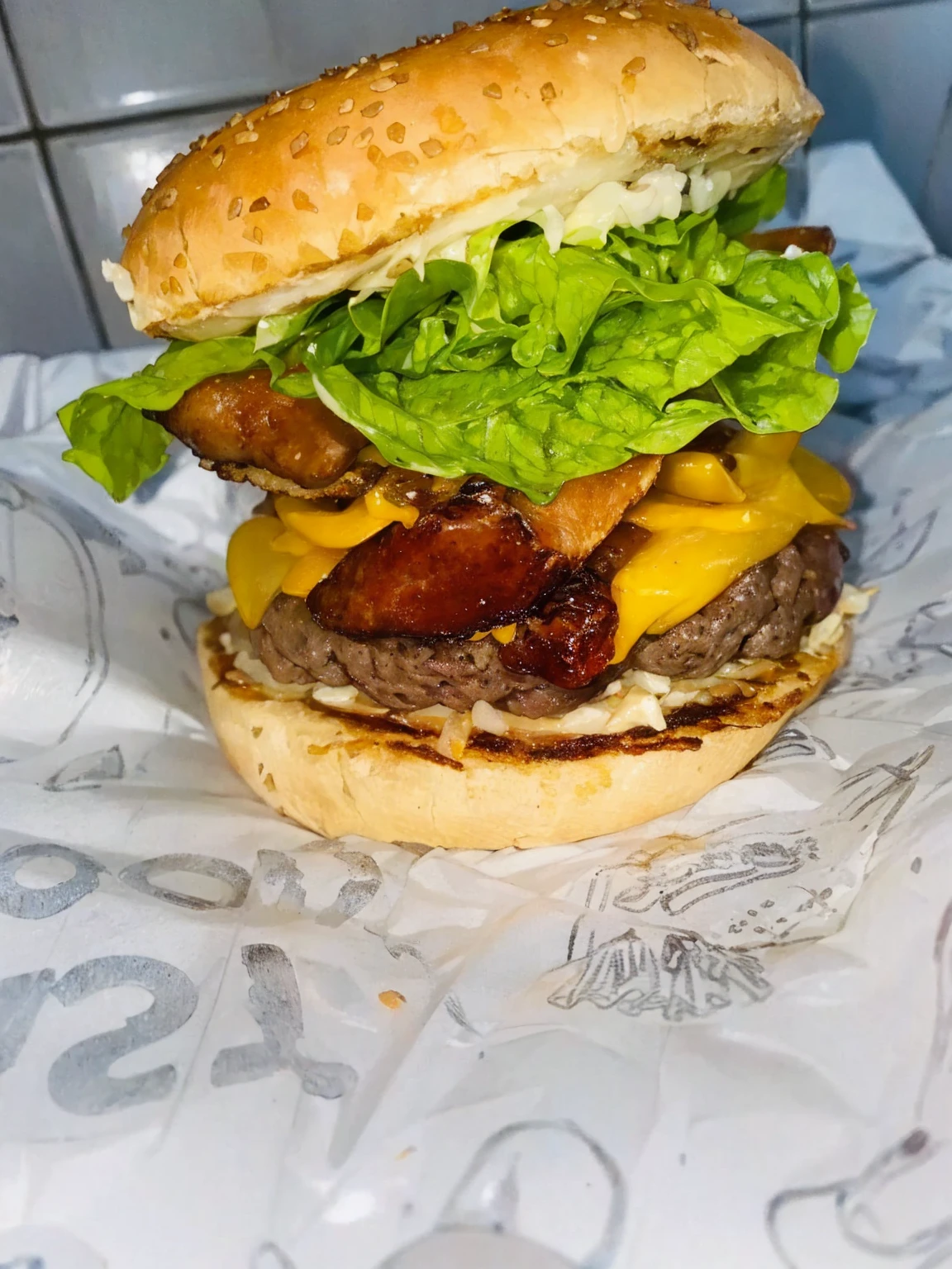 backlighting, cinematic lighting, hamburger