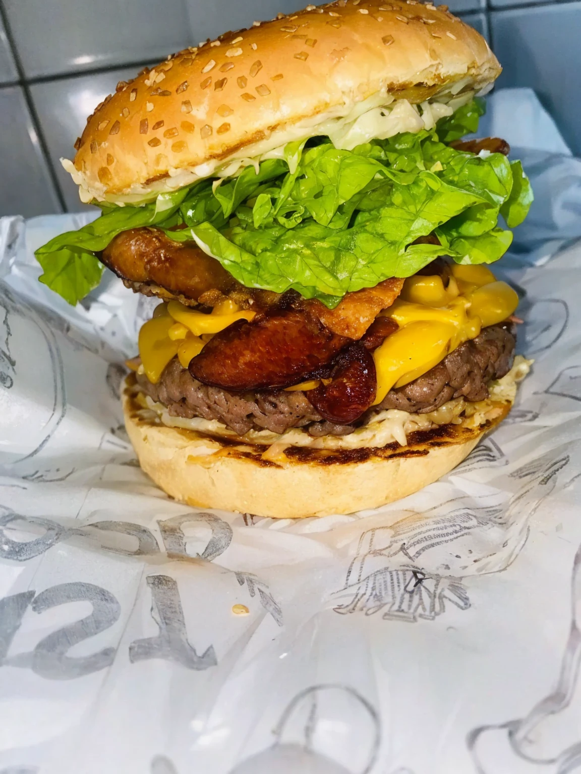 backlighting, cinematic lighting, hamburger