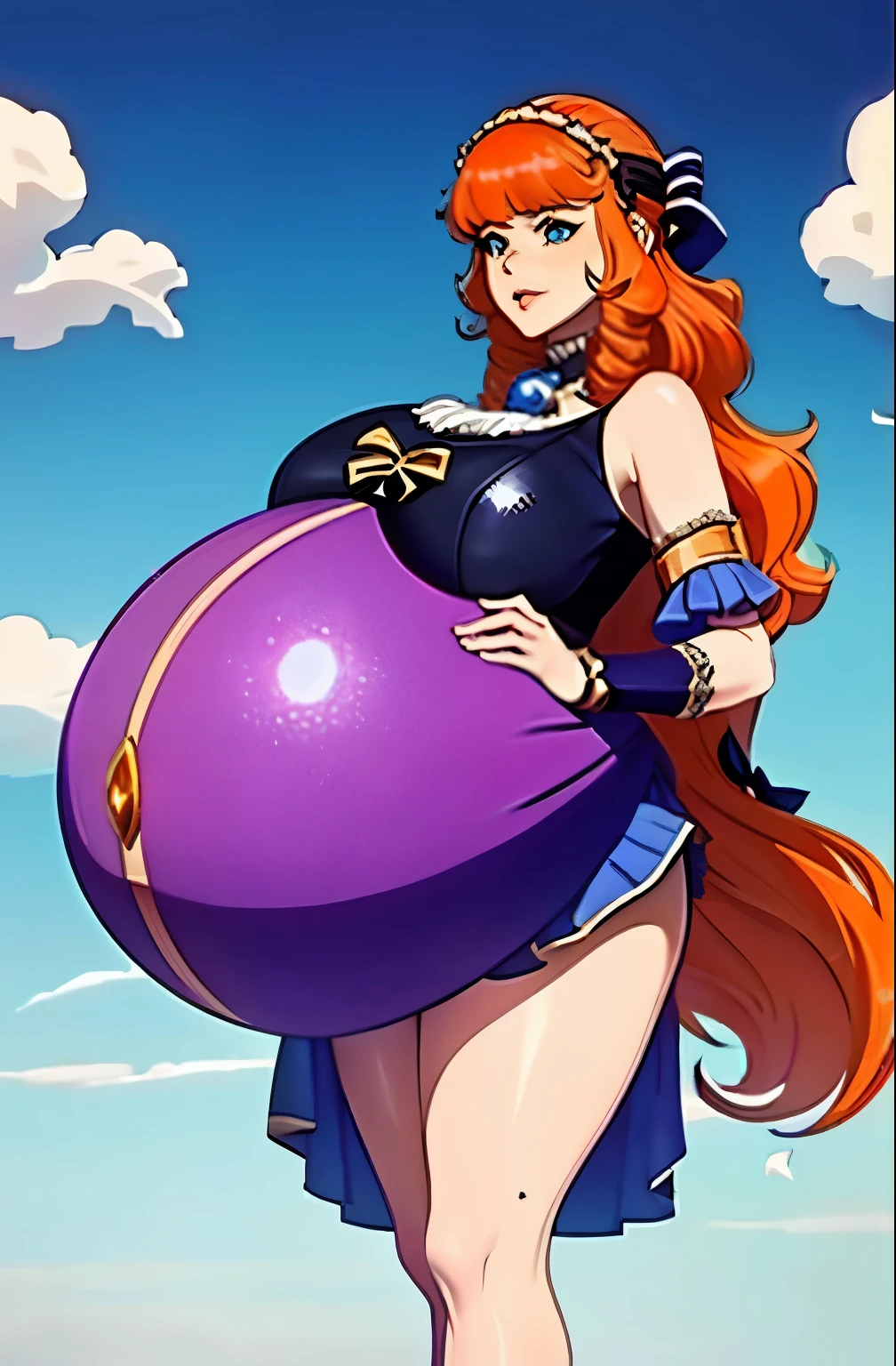 Orange hair,Big Baby Bump pregnant , Big , nipple, cum,16 years girl, Big pregnant Belly, Big Pregnant girl, Largest Belly of Pregnant, Huge Pregnancy Belly, blue eyes, huge 9 months Pregnancy Belly, Guinevere from Mobile Legends Bang Bang