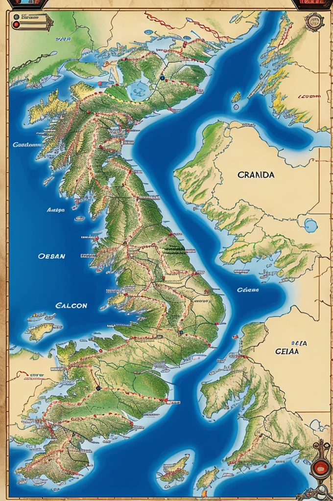 Create a Pokémon map inspired by Spain