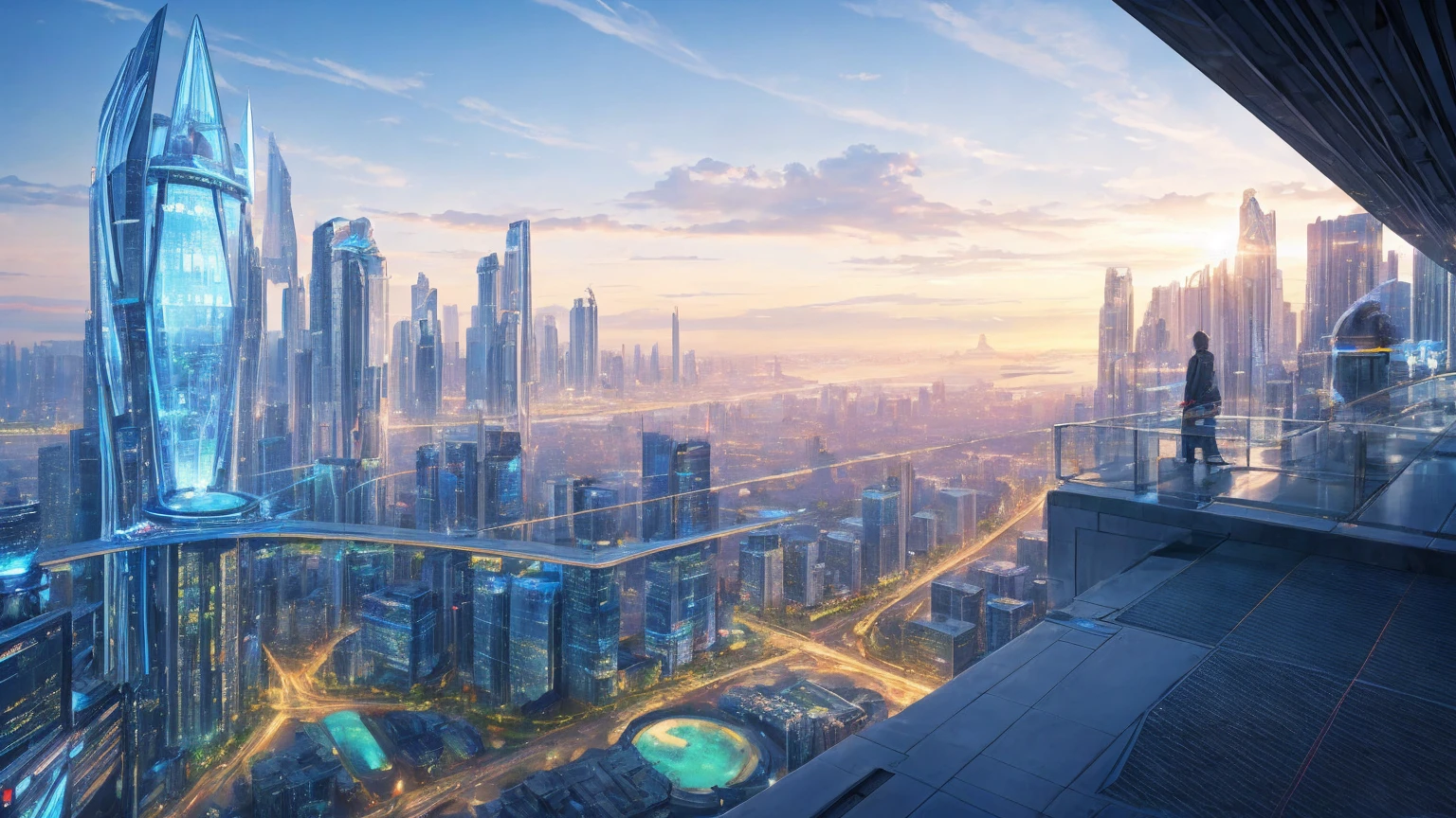 (Best quality,4K,8K,A high resolution,Masterpiece:1.2),Ultra-detailed,(Realistic,Photorealistic,photo-realistic:1.37),Futuristic floating city,Futuristic technology,Huge urban high-tech tablet platform,Airship,Floating in the sky,Futuristic city,Small airships around,High-tech hemispherical platform,Colorful lights,Advanced architecture,modernn architecture,skyscrapper,Access the cloud,Scenic beauty,view over city,Impressive design,Blend seamlessly with nature,energetic and vibrant atmosphere,Futuristic transportation system,Parking is suspended,Transparent path,Lush greenery,Sky gardens,cascading waterfalls,Magnificent skyline,reflections on the water,Sparkling river,Architectural innovation,futuristic skyscrapers,Transparent dome,The shape of the building is unusual,Elevated walkway,Impressive skyline,Glowing lights,Futuristic technology,Minimalist design,Scenic spots,Panoramic view,Cloud Piercing Tower,Vibrant colors,epic sunrise,epic sunset,Dazzling light display,magical ambiance,The future city,Urban Utopia,LuxuryLifestyle,Innovative energy,sustainable development,Smart city technology,Advanced infrastructure,Tranquil atmosphere,Nature and technology live in harmony,Awesome cityscape,Unprecedented urban planning,Architecture connects seamlessly with nature,High-tech metropolis,A cutting-edge engineering marvel,The future of urban living,Visionary architectural concept,Energy-efficient buildings,Harmony with the environment,A city floating above the clouds,Utopian dreams become reality,The possibilities are endless,State-of-the-art transportation network,Green energy integration,Innovative materials,Impressive holographic display,Advanced communication system,Breathtaking aerial view,Quiet and peaceful environment,Modernist aesthetics,Ethereal beauty
