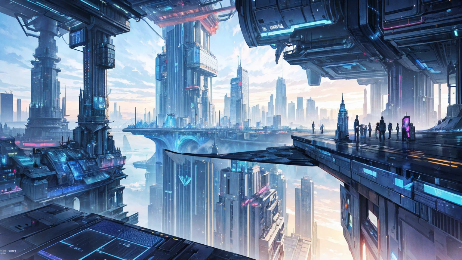 (Best quality,4K,8K,A high resolution,Masterpiece:1.2),Ultra-detailed,(Realistic,Photorealistic,photo-realistic:1.37),Futuristic floating city,Futuristic technology,Huge urban high-tech tablet platform,Airship,Floating in the sky,Futuristic city,Small airships around,High-tech hemispherical platform,Colorful lights,Advanced architecture,modernn architecture,skyscrapper,Access the cloud,Scenic beauty,view over city,Impressive design,Blend seamlessly with nature,energetic and vibrant atmosphere,Futuristic transportation system,Parking is suspended,Transparent path,Lush greenery,Sky gardens,cascading waterfalls,Magnificent skyline,reflections on the water,Sparkling river,Architectural innovation,futuristic skyscrapers,Transparent dome,The shape of the building is unusual,Elevated walkway,Impressive skyline,Glowing lights,Futuristic technology,Minimalist design,Scenic spots,Panoramic view,Cloud Piercing Tower,Vibrant colors,epic sunrise,epic sunset,Dazzling light display,magical ambiance,The future city,Urban Utopia,LuxuryLifestyle,Innovative energy,sustainable development,Smart city technology,Advanced infrastructure,Tranquil atmosphere,Nature and technology live in harmony,Awesome cityscape,Unprecedented urban planning,Architecture connects seamlessly with nature,High-tech metropolis,A cutting-edge engineering marvel,The future of urban living,Visionary architectural concept,Energy-efficient buildings,Harmony with the environment,A city floating above the clouds,Utopian dreams become reality,The possibilities are endless,State-of-the-art transportation network,Green energy integration,Innovative materials,Impressive holographic display,Advanced communication system,Breathtaking aerial view,Quiet and peaceful environment,Modernist aesthetics,Ethereal beauty