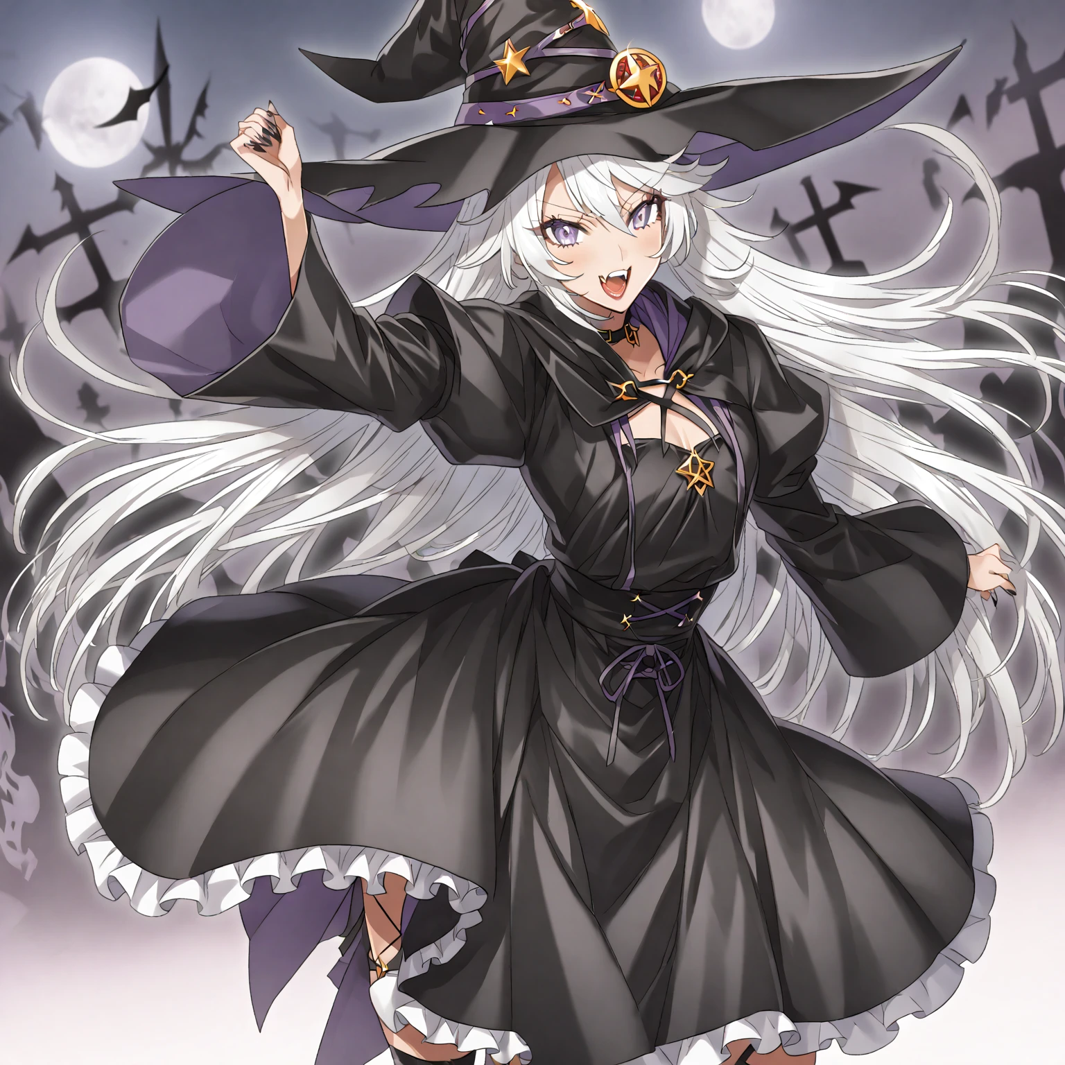 A black and white image of a femboy dressed as a witch., fashionable Dark witch, witch clothes, Dark witch character, astral witch clothes, witch clothes, From the Black Wizard Cemetery!!!, Dark witch, mechanized witch boy, witch boy, ( ( ( black witch hat ) ) ) ), dark demonic dancer, anime boy gothic maid, black fur wizard, femboy