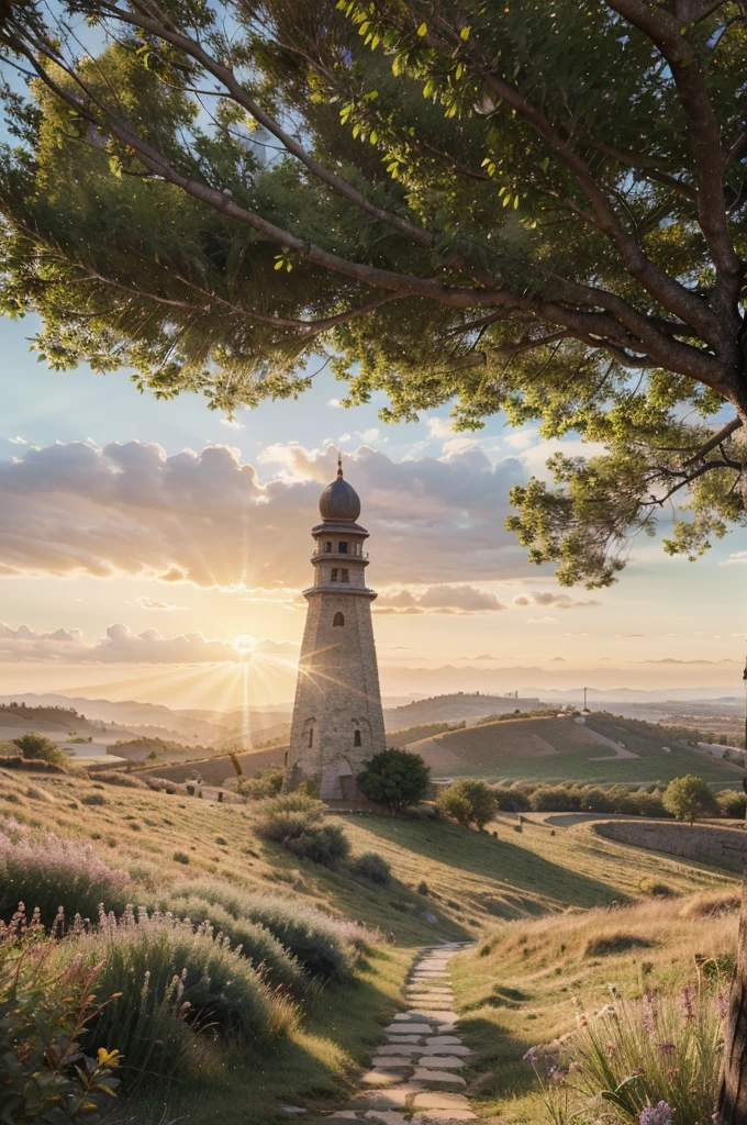 photorealistic landscape, natural landscape, naturey, Beleza Da naturey, Golden Sunset, Sky, Sky Power, Detailed Realistic Sunset, Cedars, Cedar, God's City, Heavens Realm, mountainscape, rivers of water, Sunset realism, Árvores naturey, Alone Men, man on his back, Man's Back, panorama, Alpha Male, Path to Heaven, heavenly, Detailed Realistic Image 8K, 16K Photorealistic Contrast, 8K Photorealistic Sharpness, 4K Photorealistic Cores, 16K Photorealistic Shadows, 8K Photorealistic Textures, 16K Photorealistic Texture, 4K Photorealistic Light, 4K PhotoRealism, FullHD 4K Detailed Contrast, detailed sharpness FullHD 8K, detailed sharpness FullHD 4K, detailed sharpness, 2K Detailed Colors, lifelike colors, FullHD Detailed Shadows, 4K Detailed Textures, detailed texture, Natural Beauty, Elegante,