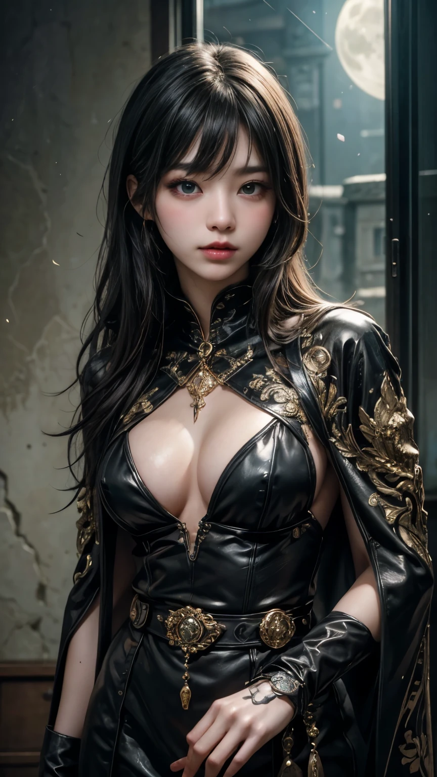 (Highest qualityのディテール)、Realistic、8kウルトラHD、High resolution、(One Girl:1.2),(Fatal Beauty,Attractive beauty) ,(A supple and powerful physique),(Sensual charm),(Mysterious charm:1.1),(Captivating silhouette),The 超detailedな、High quality textures、Intricate details、detailed、非常にdetailedなCG、High Quality Shadows、detailed 美しく繊細な顔、detailed 美しく繊細な目、Written boundary depth、Ray Tracing、20th Generation、Cute K-Pop Girls、(The Face of Ulzan in Korea)、Thin face、(Urzan-6500-v1.1:0.6)、PurerosFace_v1、Glowing Eyes、Perfect body、 Viewer Display、(Highest qualityのディテール:1.2)、Realistic、8kウルトラHD、High resolution、Woman close up, realistic girl rendering, 8k artistic german bokeh, Enchanting girl, Real Girls, Gurwitz, Gurwitz-style 美術work, Girl Roleplay, Realistic 3D style, cgstation Popular Topics,, 8kポートレートレンダリング,(truth,truth:1.4),(Sparkling eyes girl:1.2)、The 超detailedな、High quality textures、Intricate details、detailed、非常にdetailedなCG、High Quality Shadows、detailed 美しく繊細な顔、detailed 美しく繊細な目、Written boundary depth、Ray Tracing、20th Generation、Cute K-Pop Girls、(The Face of Ulzan in Korea)、Thin face、(Urzan-6500-v1.1:0.6)、cheek、Glossy Lips、The Poisonous Magician,Ominous Black Robe,glowing green eyes,He has a staff with a snake design,Mysterious green flame,Poison mist swirls,Ancient Spell Book,Dark stone castle interior,detailedな難解なシンボル,Menacing look,Strong posture,Black and green magical aura,thorny vine,Glowing potions on shelves,Dark leather gloves with intricate patterns,An ominous full moon seen from the window,Shabby cloak,Deep Shadow,Emerald gemstone on a walking stick,(Highest quality,4K,8k,High resolution,masterpiece:1.2),非常にdetailedな,(Realistic,photoRealistic,photo-Realistic:1.37),High resolution,超High resolution,Studio Lighting,Sharp focus,Physically Based Rendering,非常にdetailedな説明,Professional,Vibrant colors,Bokeh,