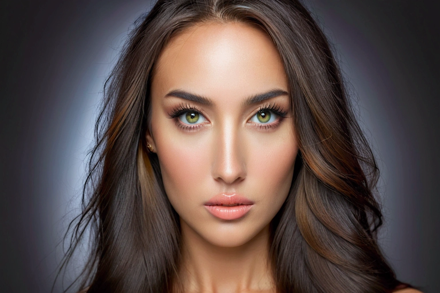 a beautiful woman, intricate detailed portrait, photorealistic, delicate skin, piercing eyes, full lips, high quality, cinematic lighting, intricate details, dramatic composition, dramatic lighting, vibrant colors, fashion portrait, high resolution