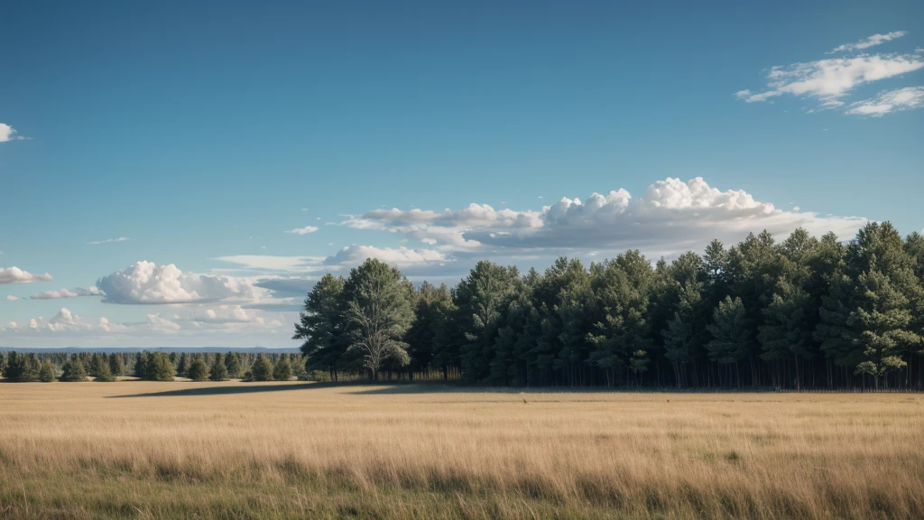 plain landscape with tall grass 