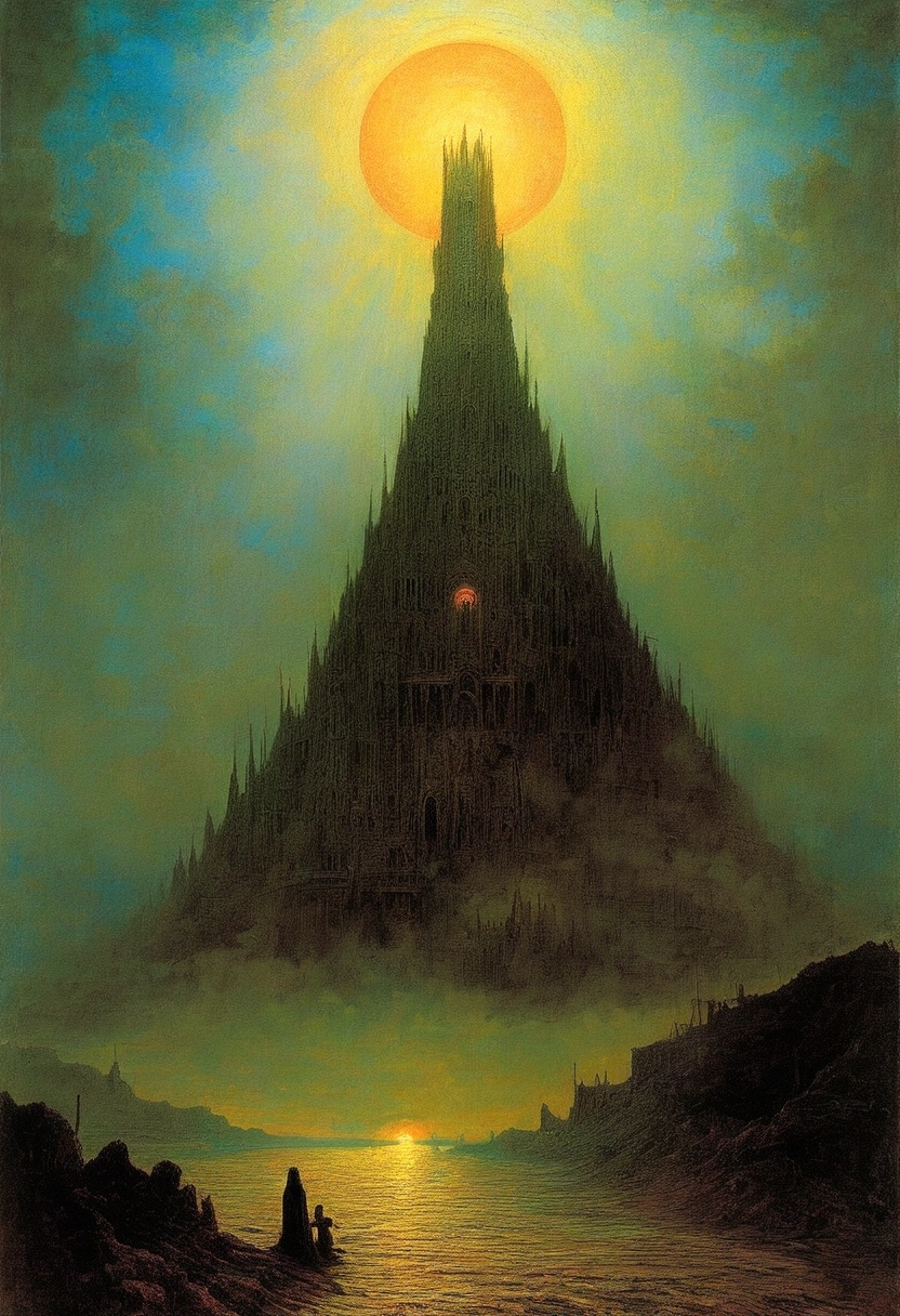Mythical creatures, author：Zdzislaw Beksiński、Angels and Demons