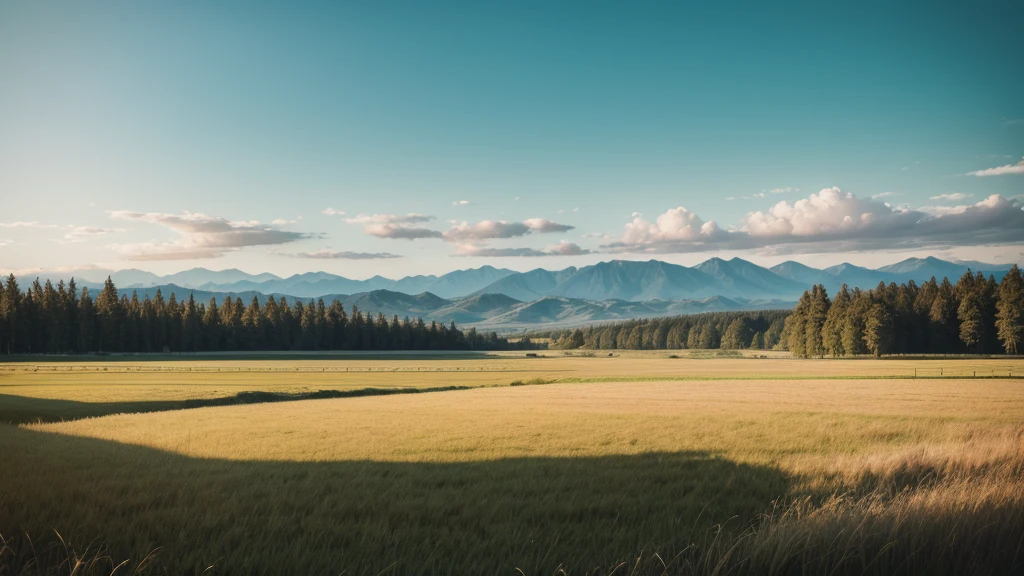 plain landscape with grass fields