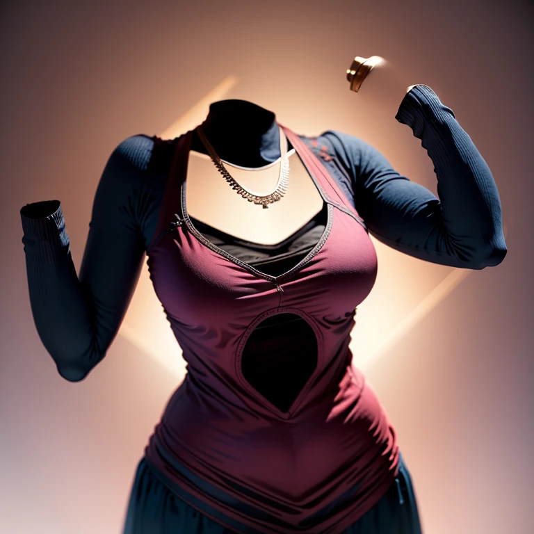 Sexy clothes  (invisible, no humans, Headless, Faceless:1.5), cute big breasts, Ridiculous, High resolution, Super detailed, clothing details,sexy pose
