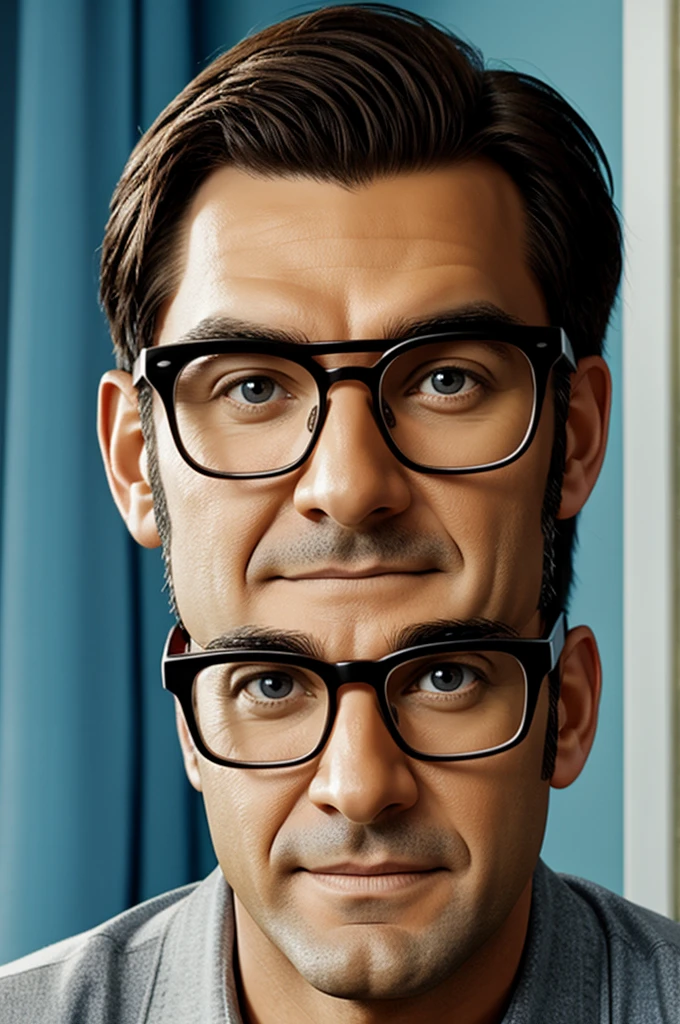 Pixar man with glasses