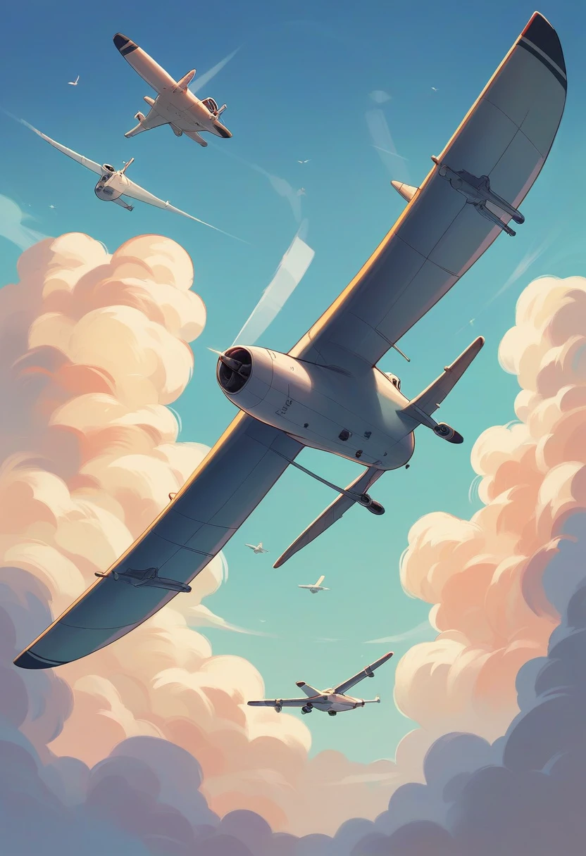 A plane flying in the sky