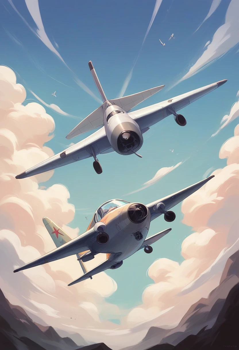 A plane flying in the sky