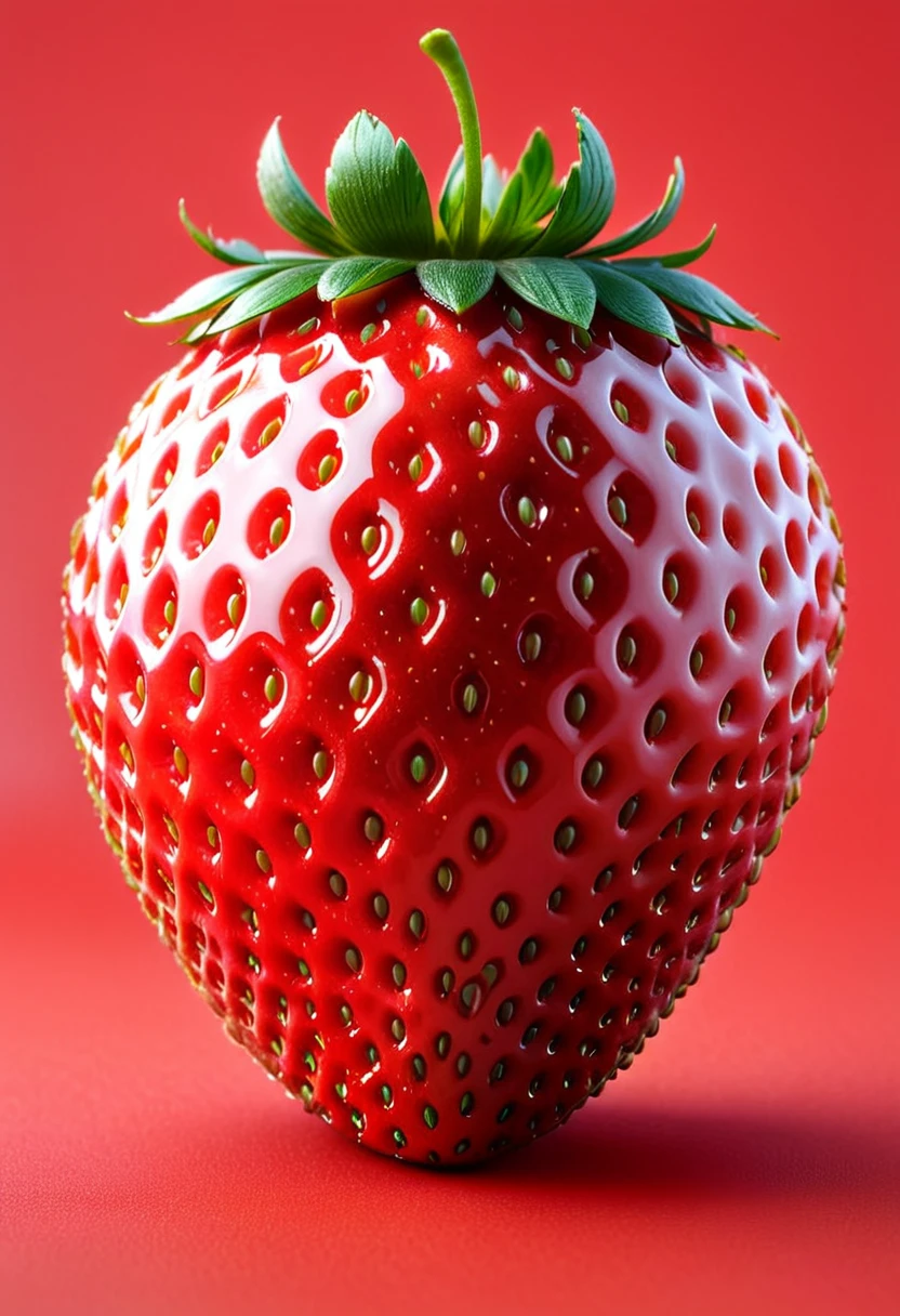 strawberry shaped like a car , textured strawberry red skin, solo, very detailed, 4k, masterpiece, morph, subject, 8k, high quality, The surface of the strawberry is dotted with numerous small seeds and has a bright red color, which is typical for ripe strawberries, White Background,strwbrrxl, ral-strawberryjam
