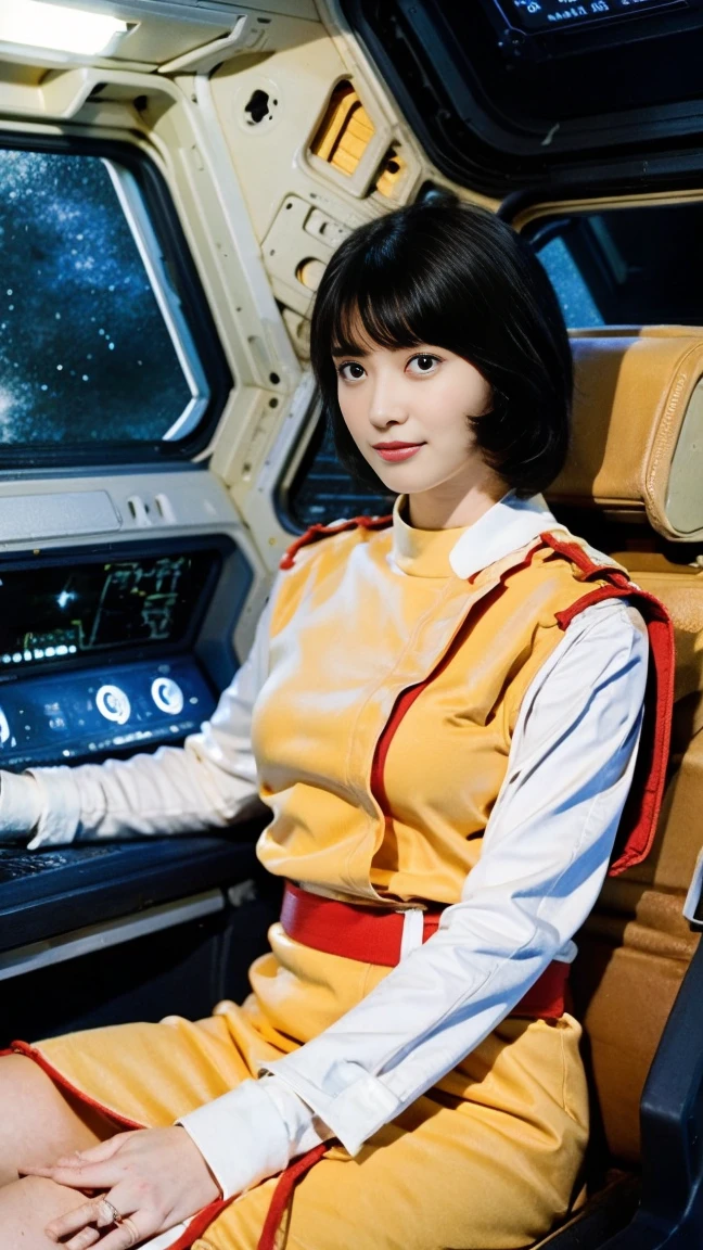 Short Hair、Fa Yuili、Costumes、Being inside a spaceship