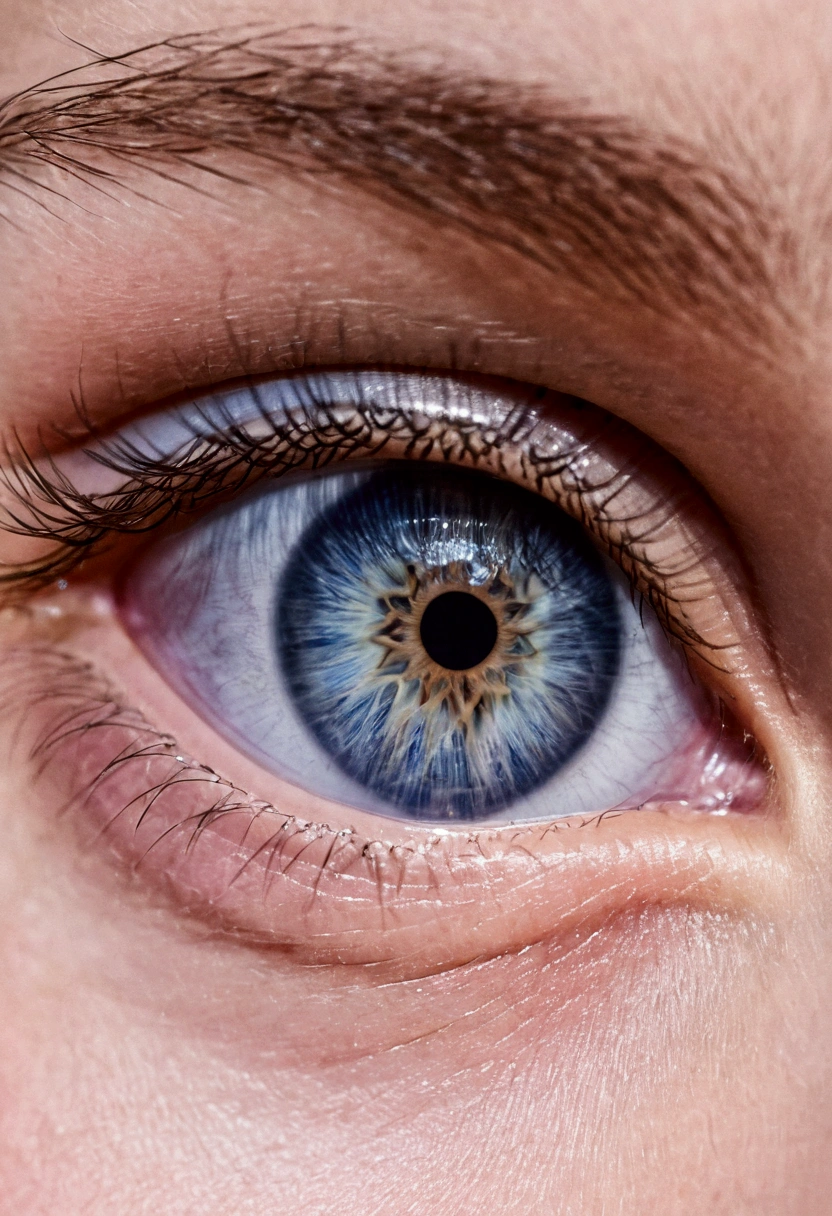 Blue delicate eyes, Embarrassing, blush
