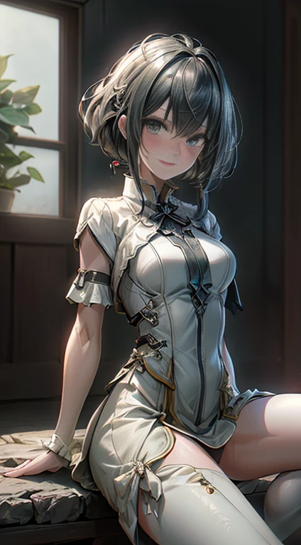 (masterpiece、Highest quality、Highest quality、Official Art、Beautiful and beautiful:1.2)、(1人of女of子:1.3)Hatsune Miku、Twin tails,Beautiful breasts,((masterpiece,Highest quality)), High resolution, Highly detailed 8k wallpaper, depth_of_Field, 最高of影, (colorful),(Delicate eyes and face), Nice hands, Perfect hands, (No lighting), Ray Tracing, break
(1人of少女), Top \(Kantai Collection\), Black Hair, short hair, Iris / 緑of目, Swept-apart bangs, Small breasts, thin, skinny, smile, (Apply blush all over the face), break,
((Detailed black ((See-through)) Chinese dress and gothic_Bunny Leotard:1.5)), (Black Stockings:1.2), sexy, break,
(Cowboy Shots and Knees:1.5), Focus on the stomach, ((Chinese Bar)), at night, (Dark Background:1.4),