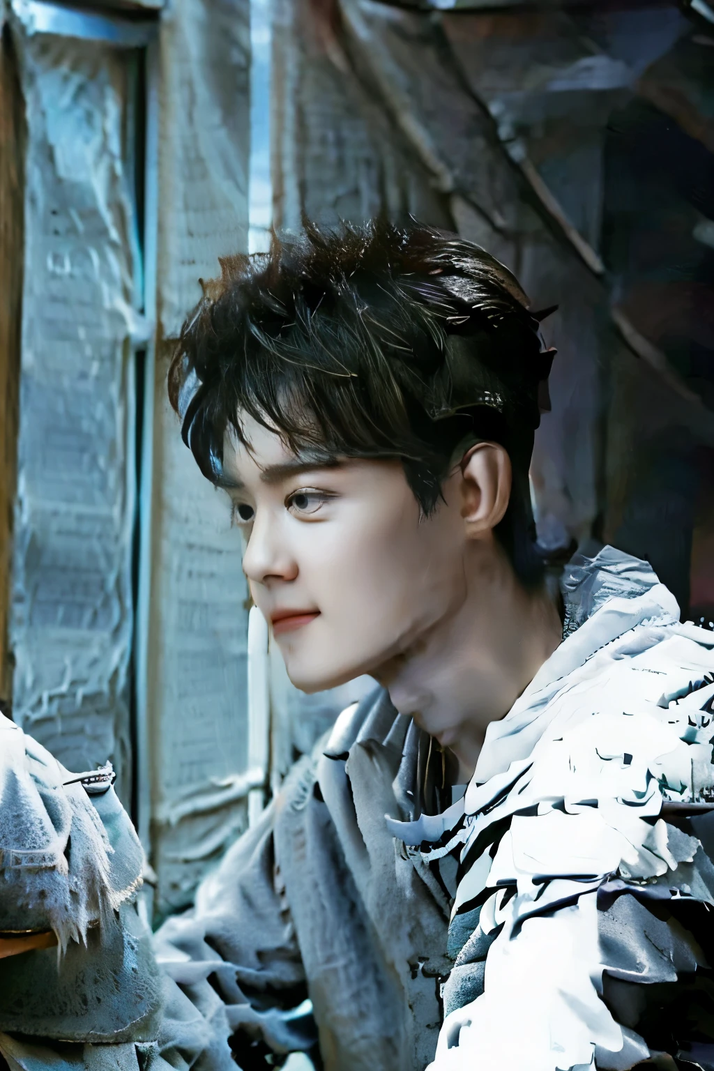 Alphad Asian man in a white shirt looks at the camera, Shin Jinying, Kim Do-young, Male ulzzang, Cai Xukun, South Korean male, jinyoung shin aesthetic, wan adorable korean face, handsome young man face, jaeyeon nam, Kim Tae-joon, hyung tae, inspired by jeonseok lee, headshot profile picture, korean artist, jung jaehyun