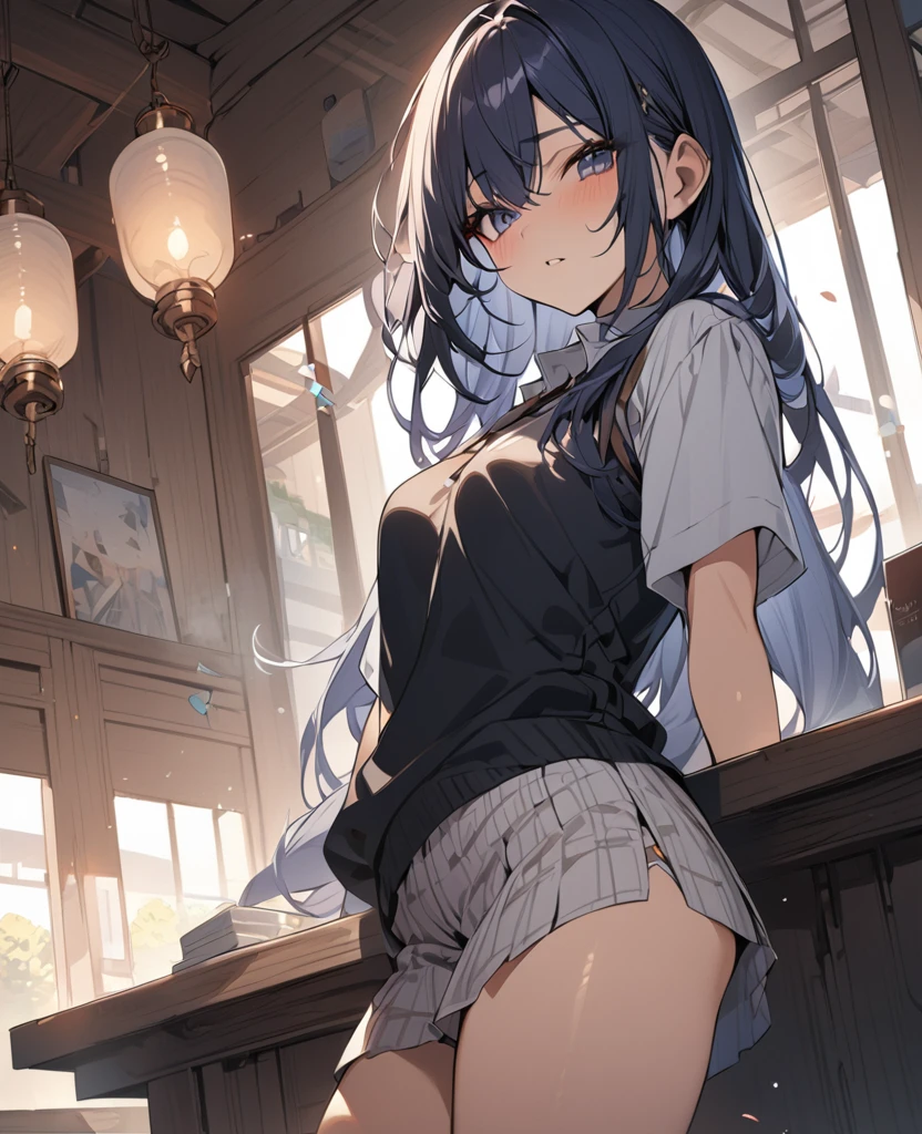 high resolution、masterpiece、Girl&#39;s Room、5 schoolgirls、underwear、、Small breasts、slender、Lying down

