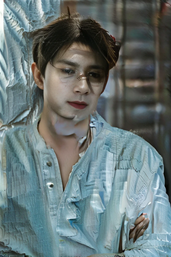 Alphad Asian man in a white shirt looks at the camera, Shin Jinying, Kim Do-young, Male ulzzang, Cai Xukun, South Korean male, jinyoung shin aesthetic, wan adorable korean face, handsome young man face, jaeyeon nam, Kim Tae-joon, hyung tae, inspired by jeonseok lee, headshot profile picture, korean artist, jung jaehyun