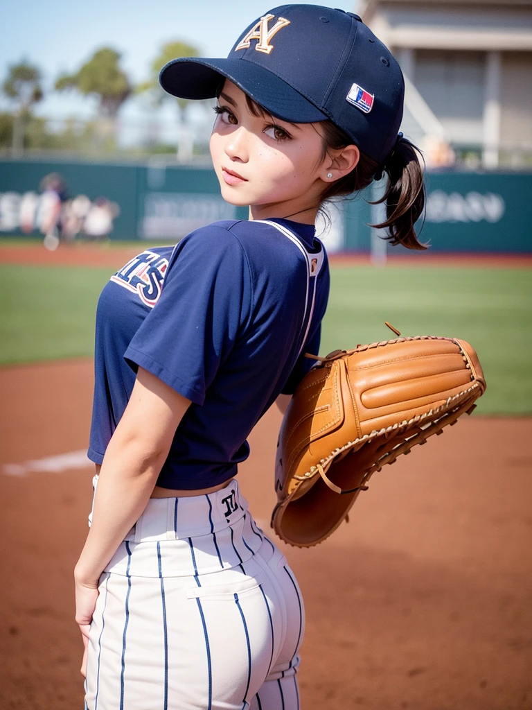 Baseball girl Instagram story 