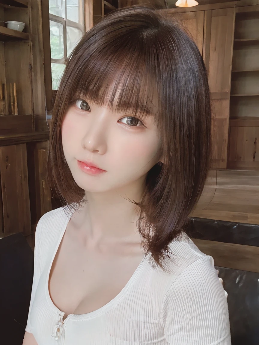 8k, RAW Photos, Highest quality, masterpiece, Realistic, photo Realistic, clear, Professional Lighting, beautiful face, Highest quality,Ultra-high resolution,  Very detailed, One girl, face, 笑faceのアップ