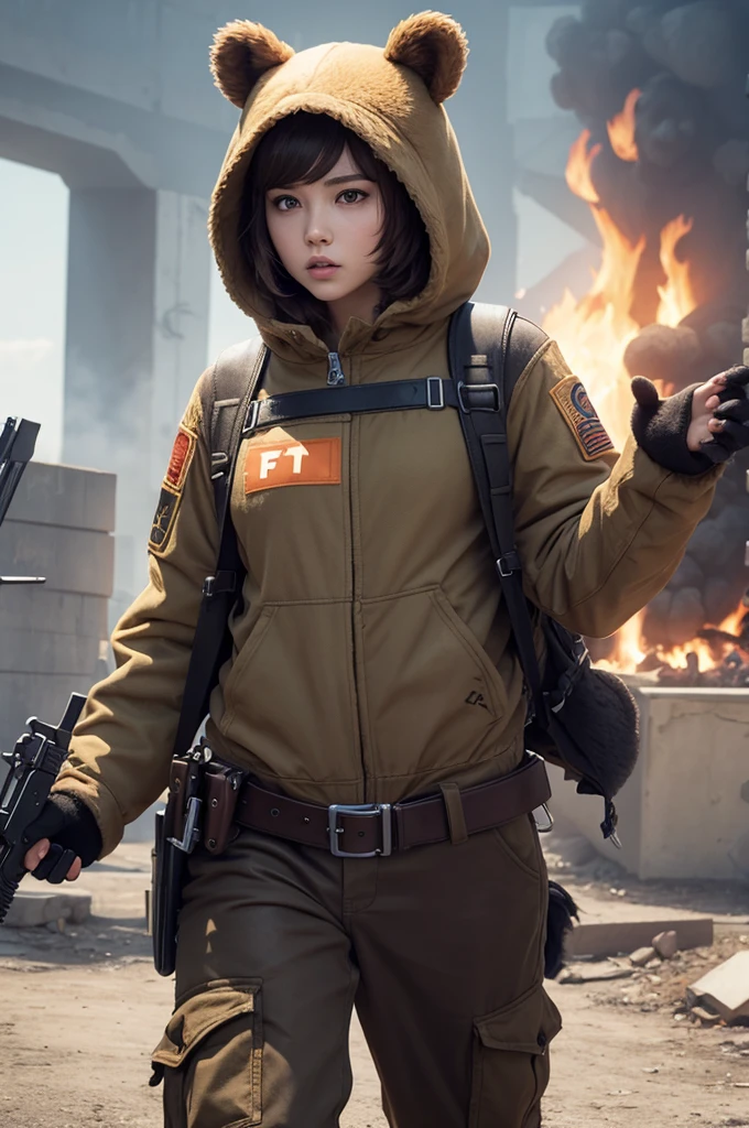 Free fire with bear clothes