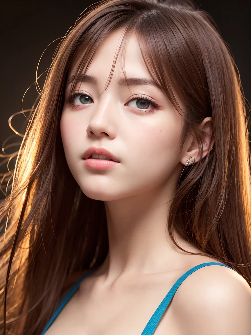8k, RAW Photos, Highest quality, masterpiece, Realistic, photo Realistic, clear, Professional Lighting, beautiful face, Highest quality,Ultra-high resolution, Very detailed, One girl, face, 笑faceのアップ、From the shoulders up