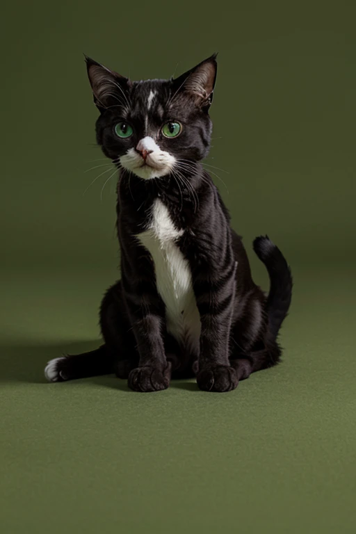 the sad Talking Tom cat on a green background