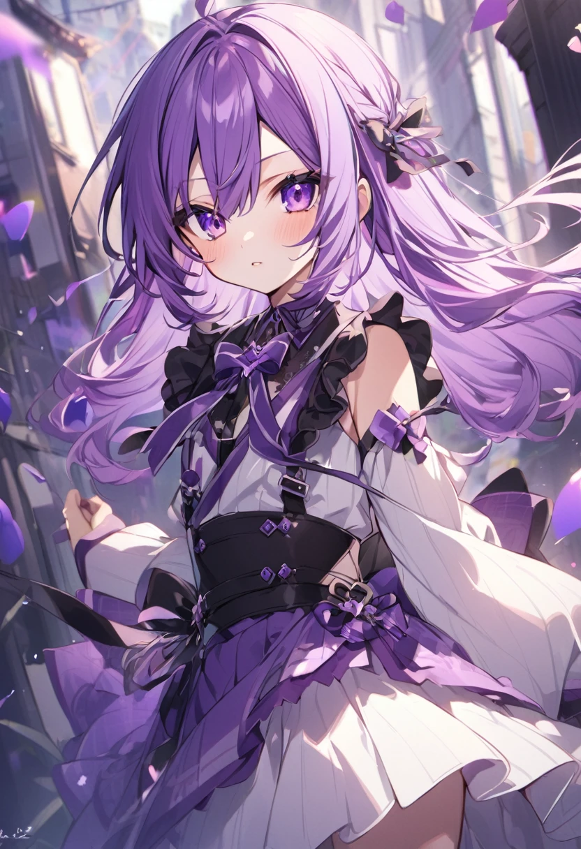 Keito。Purple Eyes。Purple Hair