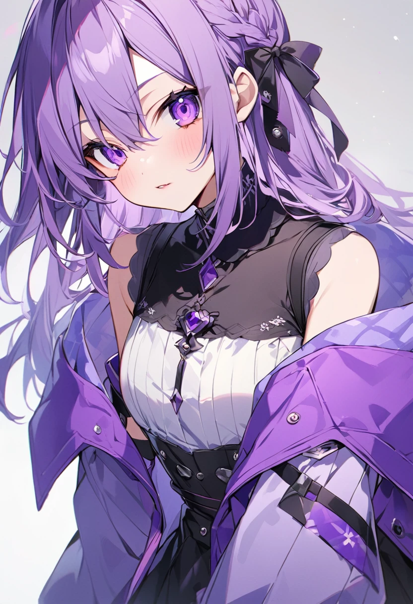 Keito。Purple Eyes。Purple Hair