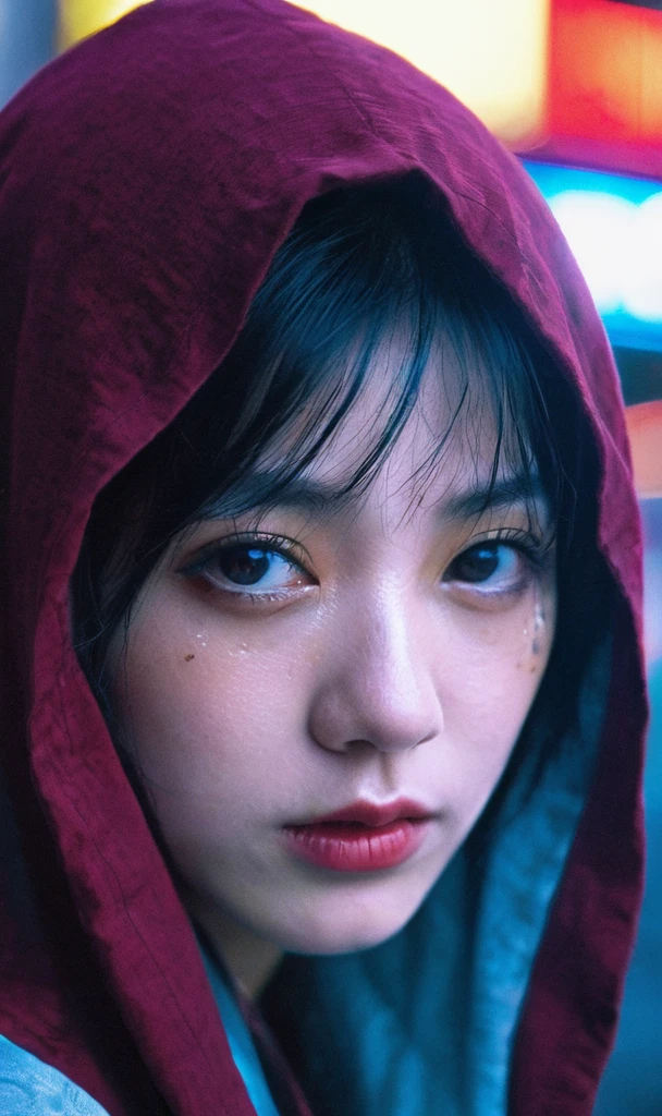 xxmixgirl,1 female detailed face time square detailed background cyberpunk shadow dramatic lighting by Bill Sienkiewicz ( SimplepositiveXLv1:0.7)