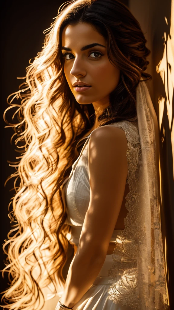 Susana Abaitua Spanish actress, using the best shadow and lighting techniques, to create a mesmerizing portrait that transcends the visual, ultra-realistic image, perfect symmetry, vibrant and clear, dynamic view, high level of detail and definition, 1200 PPI - Photographic resolution with greater color realism, hyperrealisti, high fidelity, cinematic, 8K UHD image resolution.
