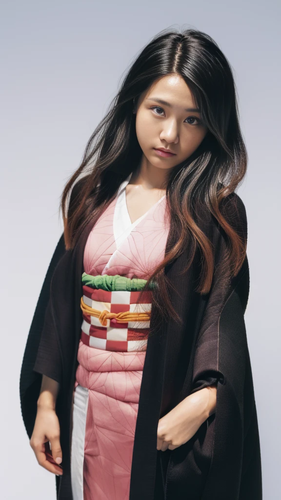 Cute Japanese woman, (), (Very cute face: 1.3), White moist skin, Looking at the camera, Melancholy expression,
BREAK,
Idol,
BREAK,
(Wearing cute kimono: 1.3), (Highly revealing kimono), Very large earrings, Short length,
BREAK,
(Fighting pose: 1.3),
BREAK,
(Long hair), (Pink hair: 1.2), (Wavy hair), (Gradient hair: 1.3), (Red hair at the ends),
BREAK,
(Realistic: 1.3), Masterpiece, Perfect lighting, (Ultra-high resolution), (8K), (Highly detailed: 1.4), (From the front), (Full body: 1.3), (Symmetrical: 1.2),
BREAK,
(Japanese city streets: 1.2),
BREAK,
(Demon Slayer: 1.4),
BREAK,
(Kasumi Arimura: 1.4),