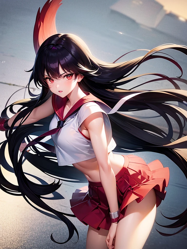 fight、Sailor Mars、Black Hair、Long Hair、
