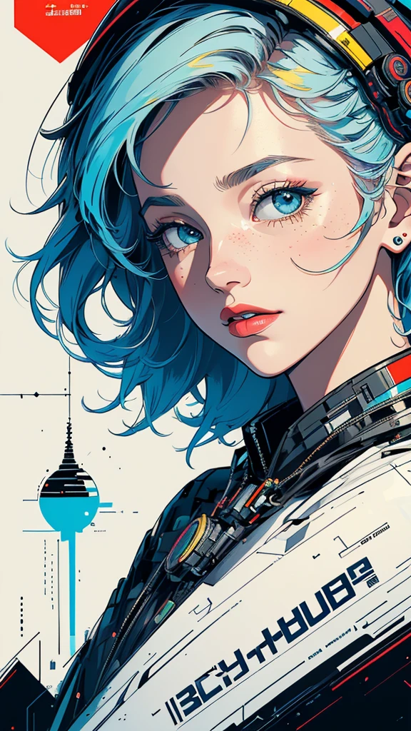 (((masterpiece, highest quality))),(((solo:1.2))),(((1girl:1.2))),32k wallpaper, very detailed, poster, vintage science fiction,(((((geometric cinematic movie poster))))), ((((bauhaus), shape,(((abstract))),(mid century modern),movie poster))),(((((portfolio))))),(((((Close-up))))),(((((bust up))))),((((more various angle)))),(((highlight))),Vast landscape,((((heterochromia)))),(((complete. detailed face))),(((Extremely talented))),(((most complecated machine))),Colorful color scheme