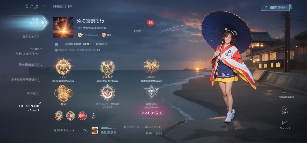 A girl named Shinestar, player's perspective, Sunburst Flare, f/1.2, 50mm, Panasonic, Curly Hair, UHD, Retina, masterpiece, accurate, anatomically correct, textured skin, Japanese-American half, smile, bright, super detail, high details, high quality, best quality, high-res, 1080P, HD, 4K, 8K, Sportswear