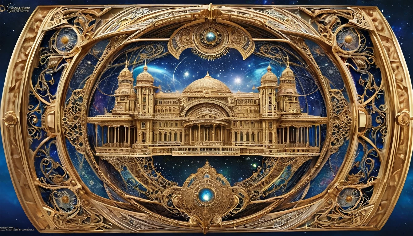 Galactic traveler, Ornate and Intricate, decorative, highly detailed, elaborate, ornate, intricate, martin ansin and walter crane,
