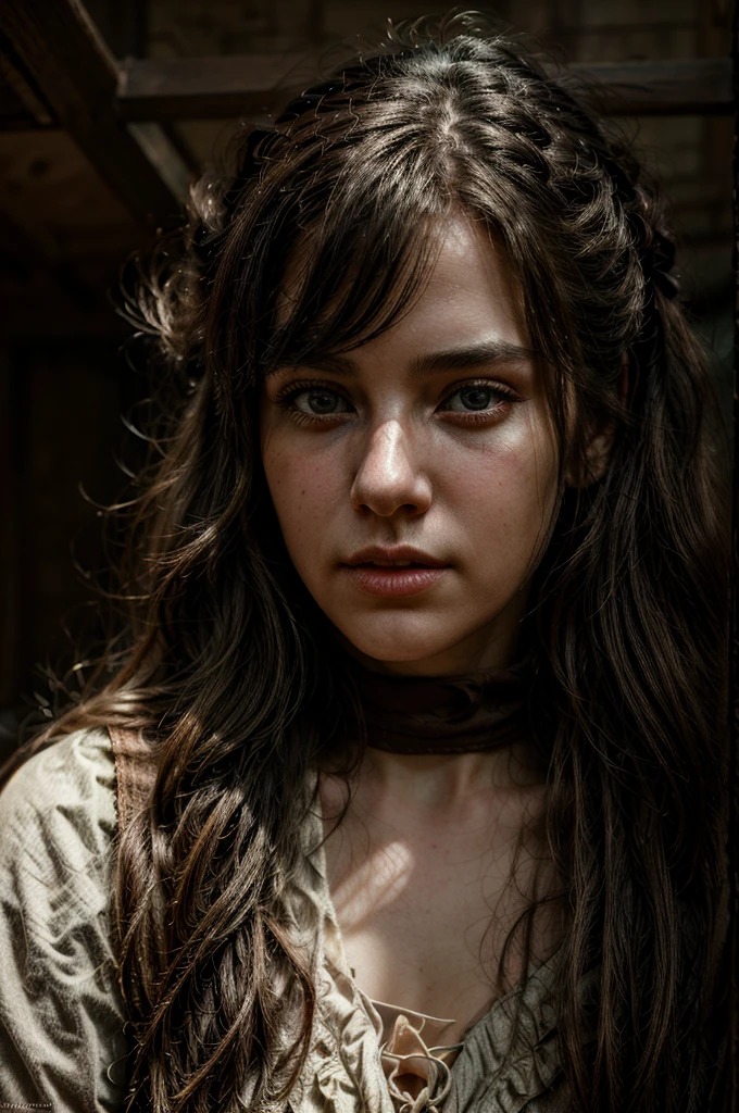Hyper Realistic 1girl in Old West Clothing, Fantasy Art, Photorealistic, Dynamic Lighting, Artstation, Highly Detailed Face, 4K, Award Winning,