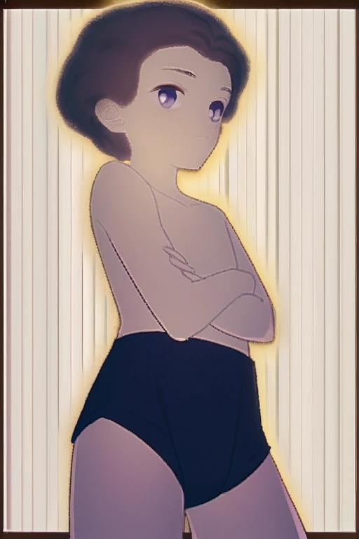 ((Лучшее качество)), ((шедевр)), (подробный), boy, 14 years old, naked torso, bare thighs, in underpants